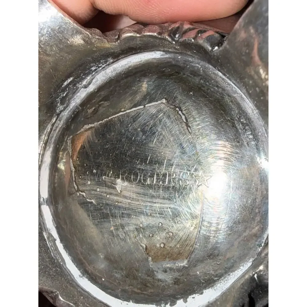 W.M. Rogers Water Creamer Pitcher Sterling Silver Plate Vintage